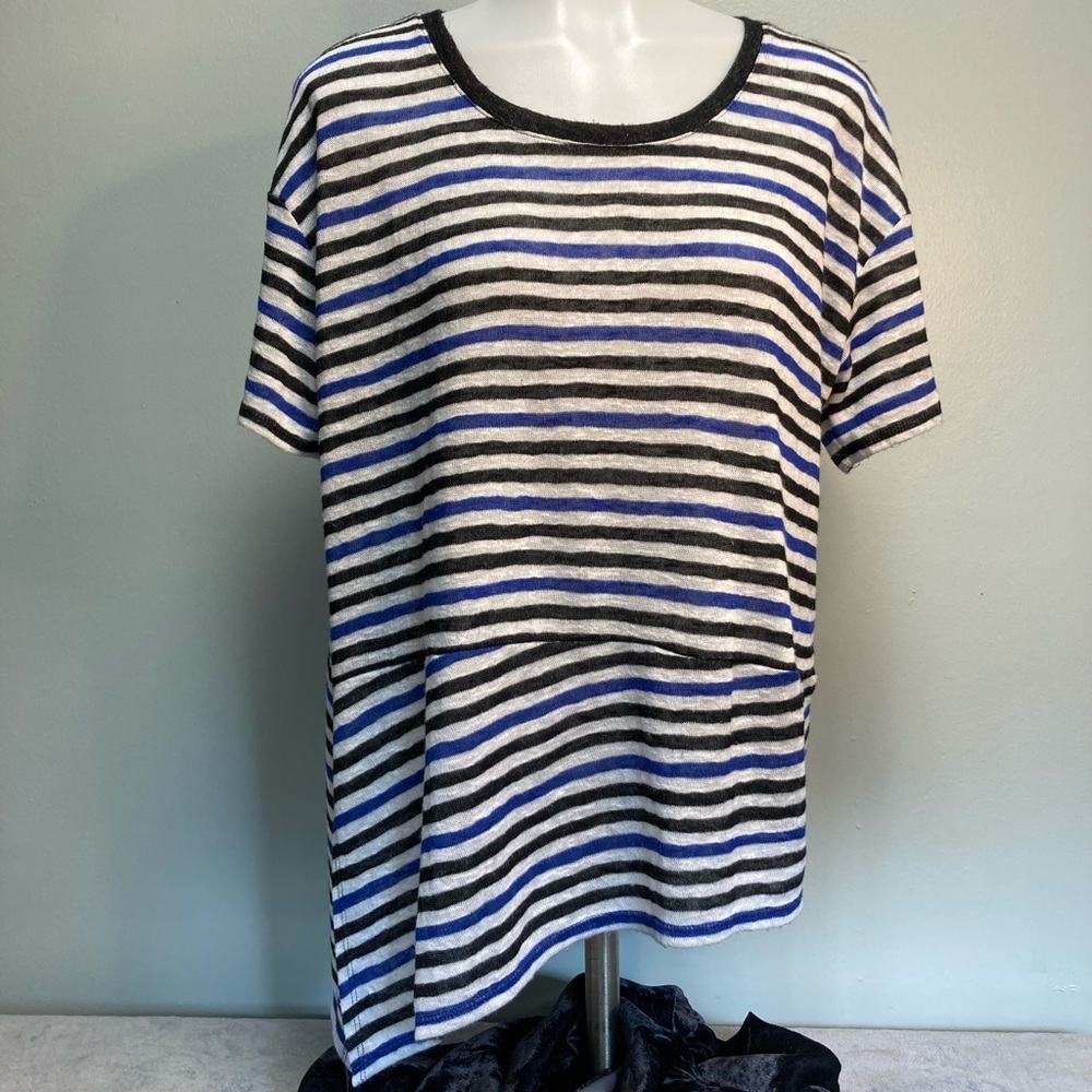 Est 1946 Asymmetrical Casual Pullover Top M